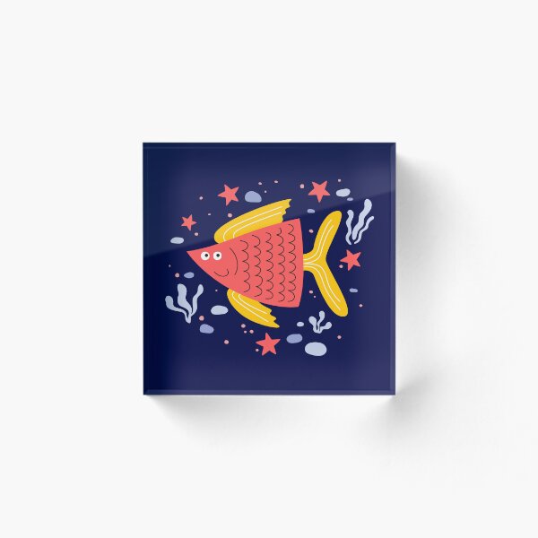 Aperçu de l'œuvre Joli poisson coloré dans les algues. créée et vendue par KO-SIM.