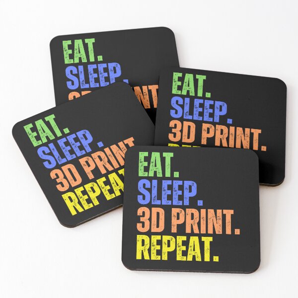Item preview, Eat. Sleep. 3D Print. Repeat. designed and sold by BadAttitudeTees.