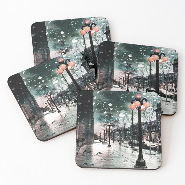 Item preview, Rainy dark street designed and sold by Gagilix.