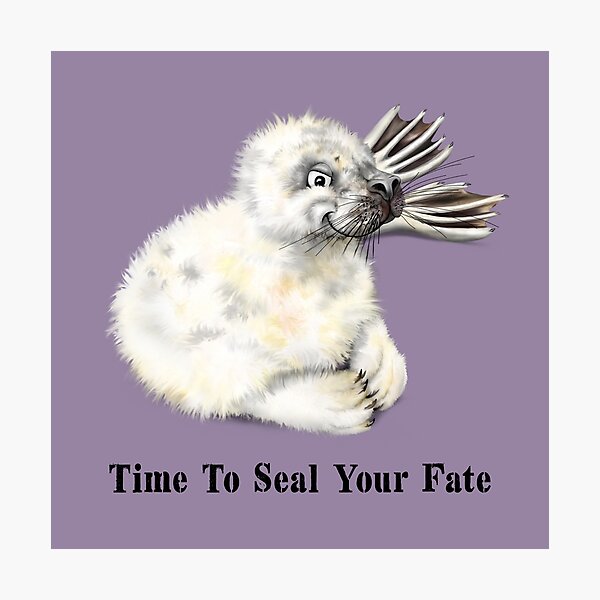 Item preview, Time To Seal Your Fate | B Cartoon Seal Pup T-Shirt designed and sold by Snootrac.