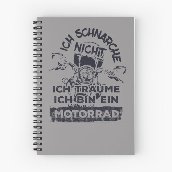 Item preview, Ich Schnarche Nicht, Ich Träume ich bin ein Motorrad - Grau designed and sold by F440.