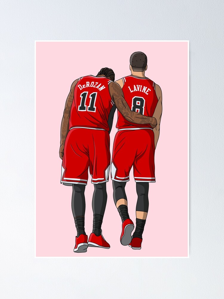 Download Demar Derozan Chicago Bulls Team Poster Wallpaper