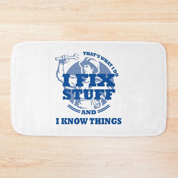 Item preview, I fix stuff and i know things , funny mechanic gift designed and sold by Deco-Design.