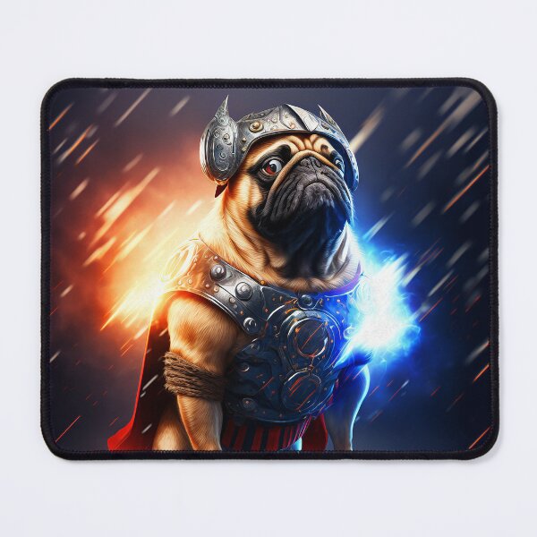 Artikelvorschau, The Hero Pug 4 entworfen und verkauft von Artistic Pandas.