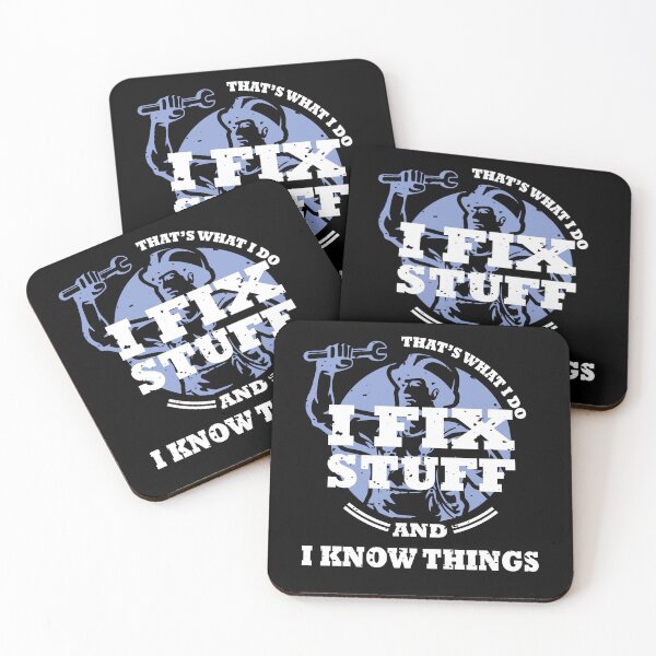 Item preview, I fix stuff and i know things , funny mechanic designed and sold by Deco-Design.