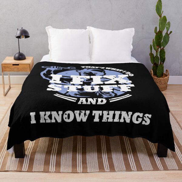Item preview, I fix stuff and i know things , funny mechanic designed and sold by Deco-Design.