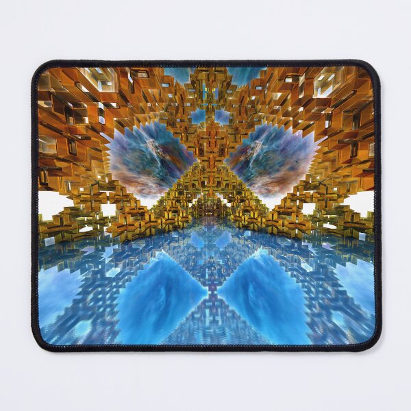 Item preview, Deco Metro Mirror 3d Fractal Art Abstract Art Digital Art designed and sold by Dr-Pen.