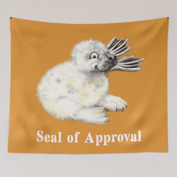 Item preview, Seal of Approval | W Cartoon Seal Pup T-Shirt designed and sold by Snootrac.