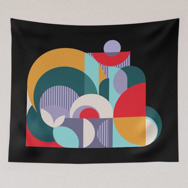 Item preview, Modern Mosaic Geometric Abstract Mural Art  designed and sold by Anna Lemos.