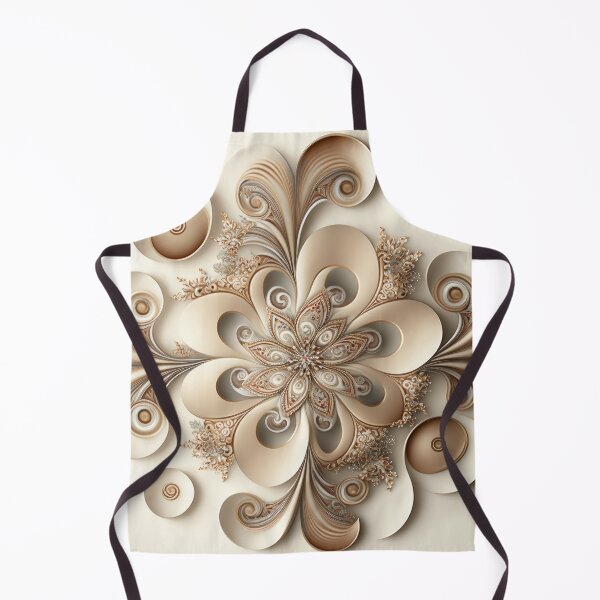 Item preview, Abstract Neutral Flowers Floral Design Warm Beige Tones Art designed and sold by FloralFancy.
