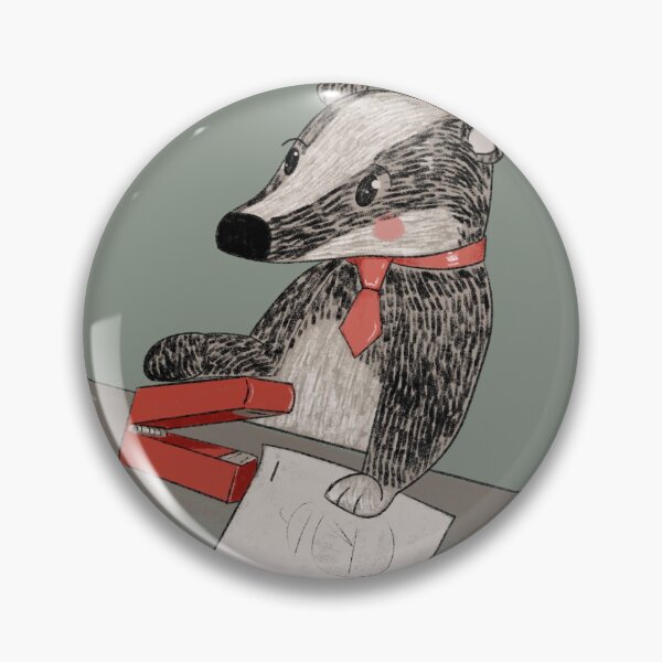 Item preview, Badger with stapler designed and sold by abbeyjor.