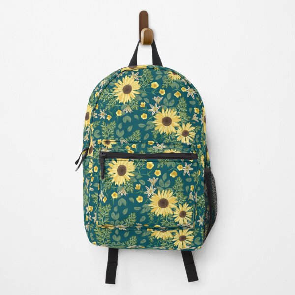 Item preview, Yellow Florals on Teal designed and sold by Jami Watkins.