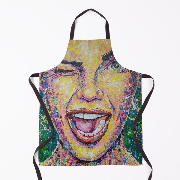 Item preview, Portrait Abstract Art Acrylic Painting Wink designed and sold by Silke Host.