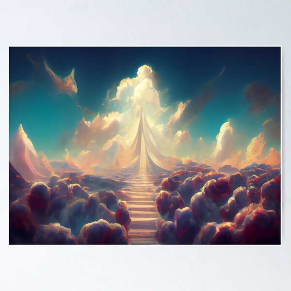 Stairway to Heaven Angel Wings Backdrop Church Christian