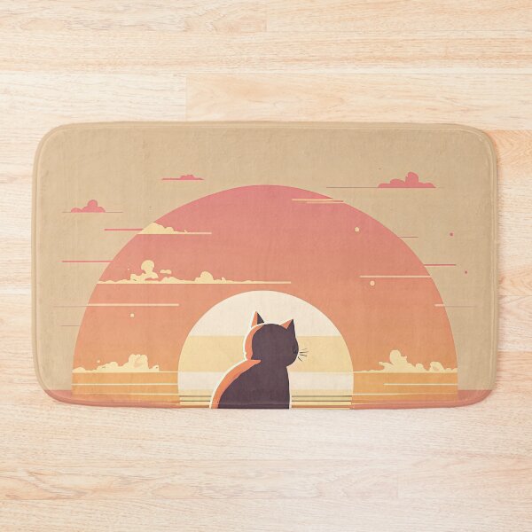 Item preview, cat looking at sunset designed and sold by Chillapy.