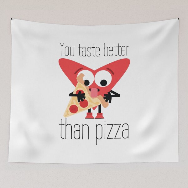 Item preview, You Taste Better Than Pizza. Heart Eating Licking Pizza Funny Naughty Valentines Vday designed and sold by doseofwin.
