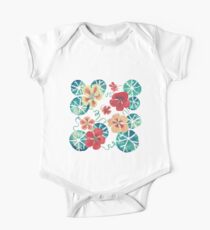 Watercolor Nasturtiums: In the Still of the Night One Piece - Short Sleeve