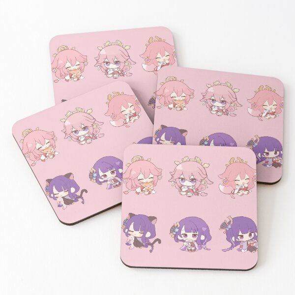 Item preview, Yaemiko Raiden Baal Cute Chibi Kawaii - Genshin Impact designed and sold by Sara2806.