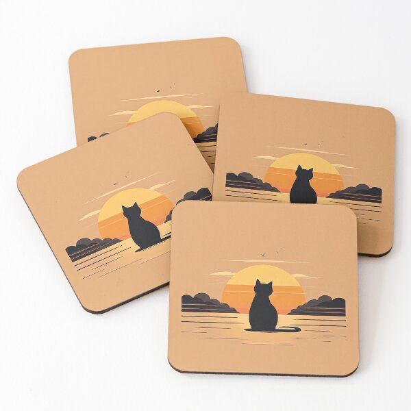 Item preview, gato mirando el atardecer designed and sold by Chillapy.