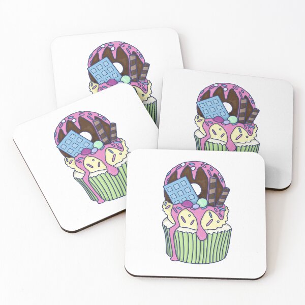 Item preview, Donut Cupcake designed and sold by Hillow Illustration.