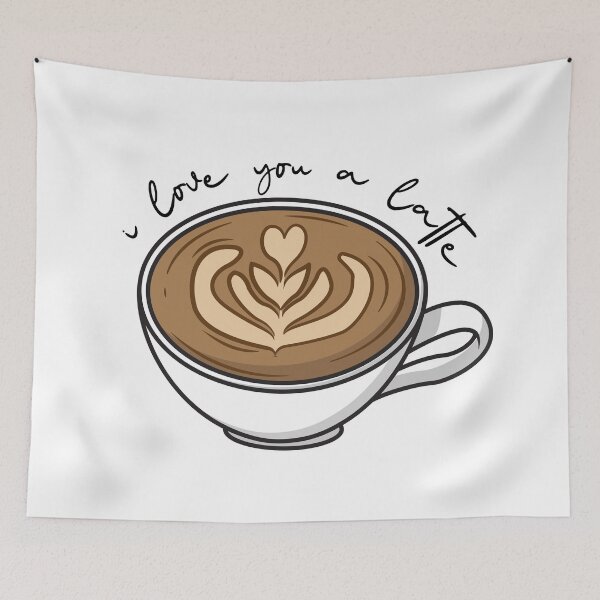 Item preview, I Love You A Latte designed and sold by OlivDesignsCo.