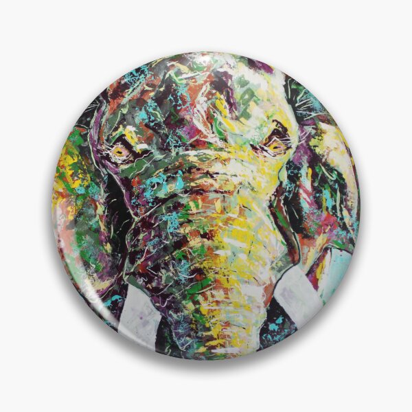 Item preview, Elephant Animal painting Abstract art Contemporary art designed and sold by Silke Host.