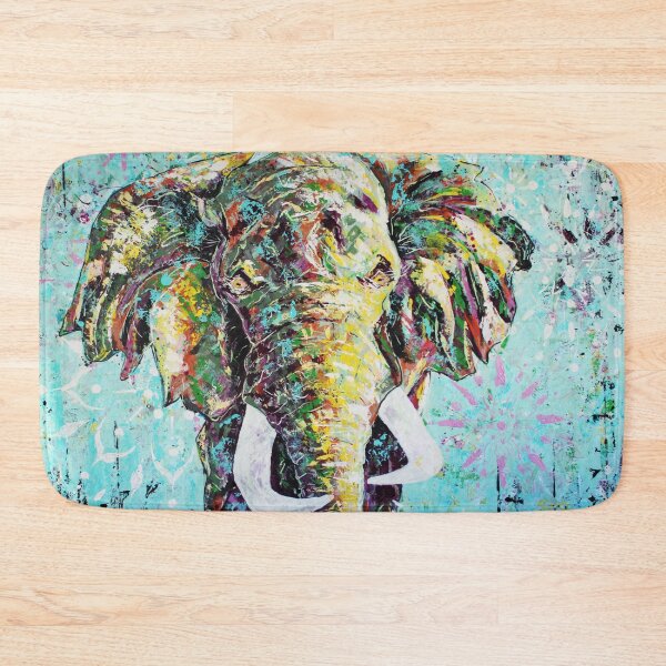 Item preview, Elephant Animal painting Abstract art Contemporary art designed and sold by Silke Host.