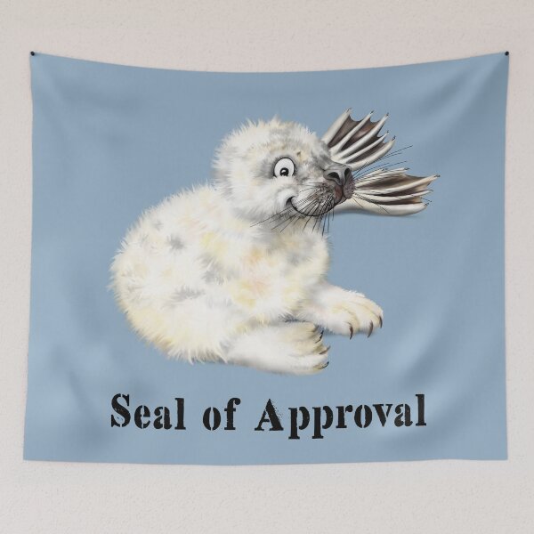 Item preview, Seal of Approval | B Cartoon Seal Pup T-Shirt designed and sold by Snootrac.
