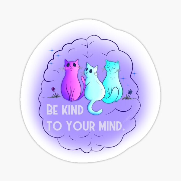 Item preview, Sorrow’s Cat memories “be kind to your mind” designed and sold by NecoleBeeArt.