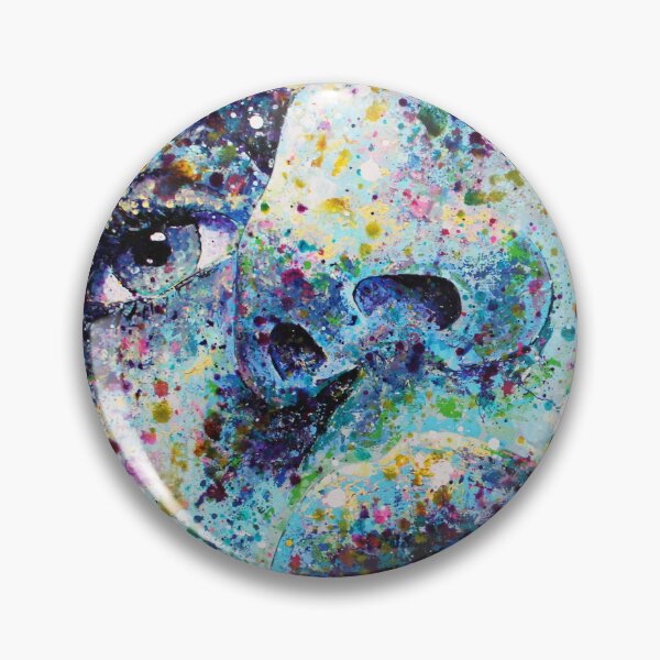 Item preview, True Blue Portrait Abstract Art designed and sold by Silke Host.