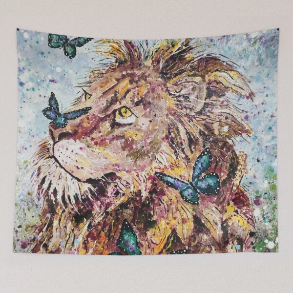 Item preview, Lion Butterflies Abstract Animal Artwork designed and sold by Silke Host.