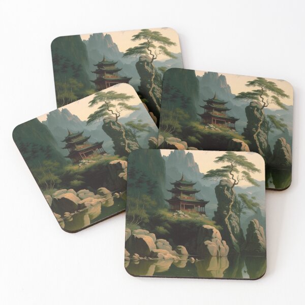 Item preview, Ancient Chinese Landscape designed and sold by faewildlingart.