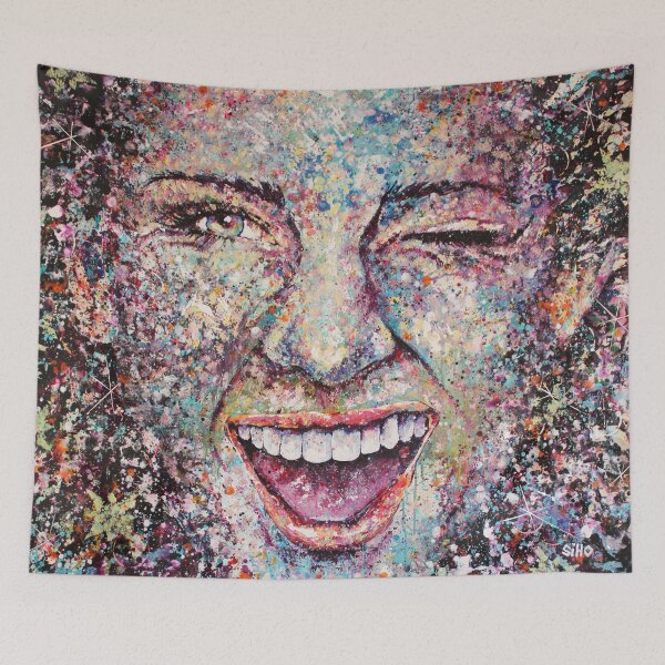 Item preview, Portrait Abstract Art Acrylic Painting designed and sold by Silke Host.