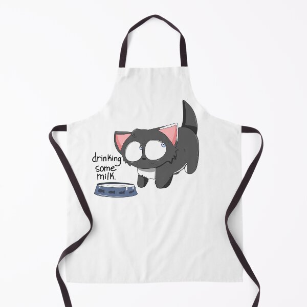 Item preview, a cat drinking some milk designed and sold by lililunart.
