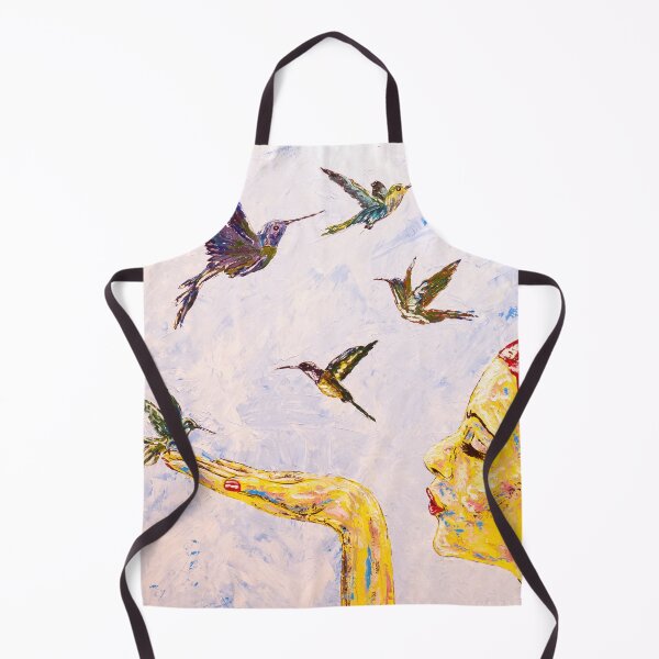 Item preview, Hummingbird Portrait Fantasy Painting Abstract Art designed and sold by Silke Host.