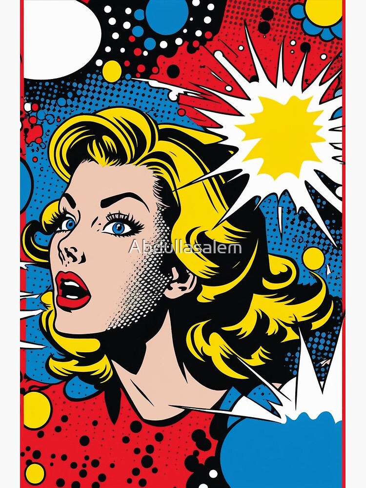 Retro Pop Art Poster Prints Retro Warhol Lichtenstein Style