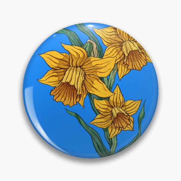 Item preview, Daffodil Japanese Japan painting horoscope january designed and sold by Kayobiart.