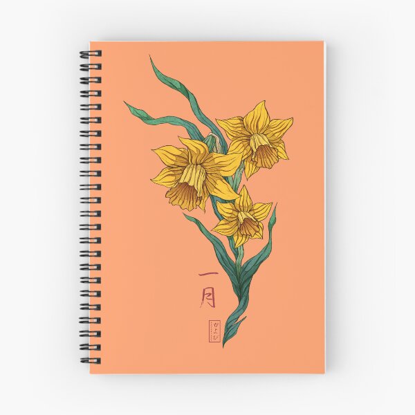 Item preview, Daffodil Japanese Japan painting horoscope january designed and sold by Kayobiart.