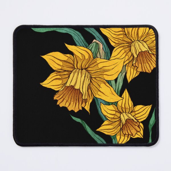 Item preview, Daffodil Japanese Japan painting horoscope january designed and sold by Kayobiart.