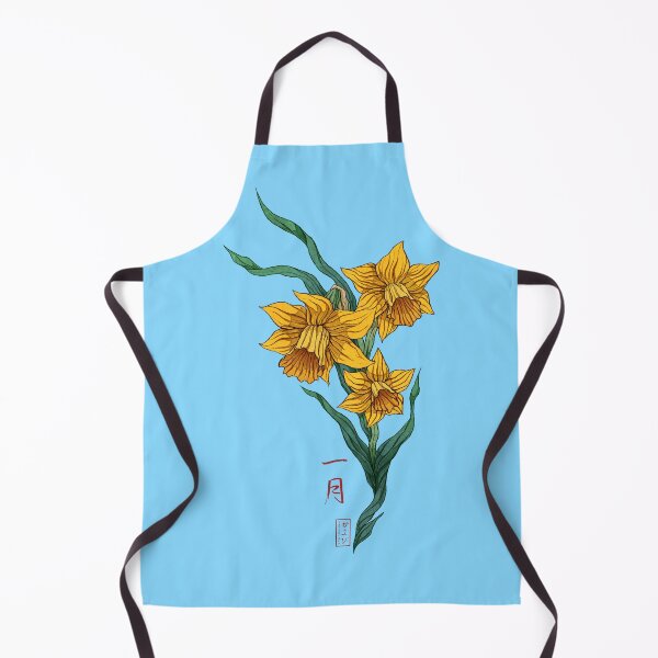 Item preview, Daffodil Japanese Japan painting horoscope january designed and sold by Kayobiart.
