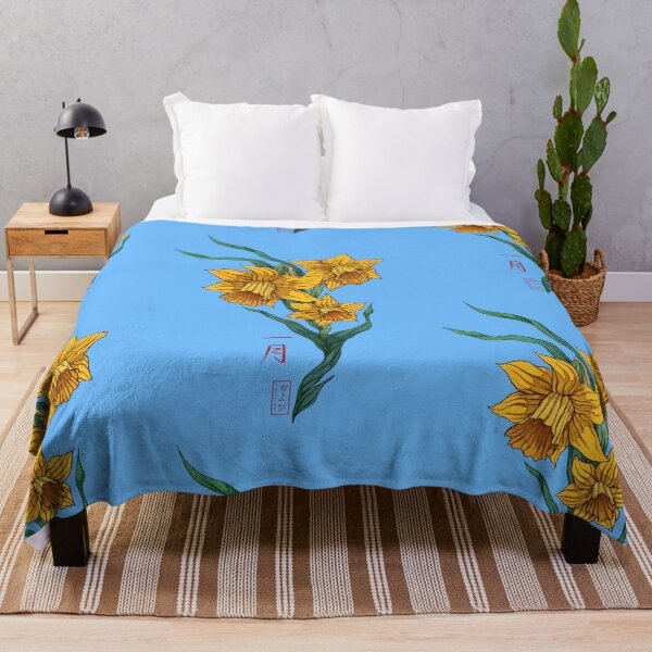 Item preview, Daffodil Japanese Japan painting horoscope january designed and sold by Kayobiart.