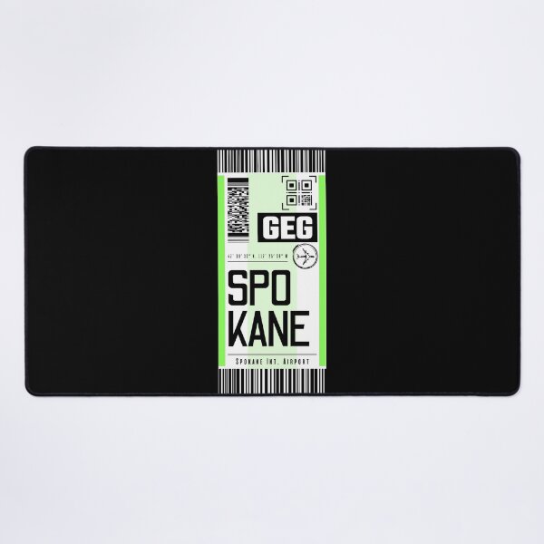 Item preview, SPOKANE GEG classic luggage tag airport stickers designed and sold by LeddsoDello.