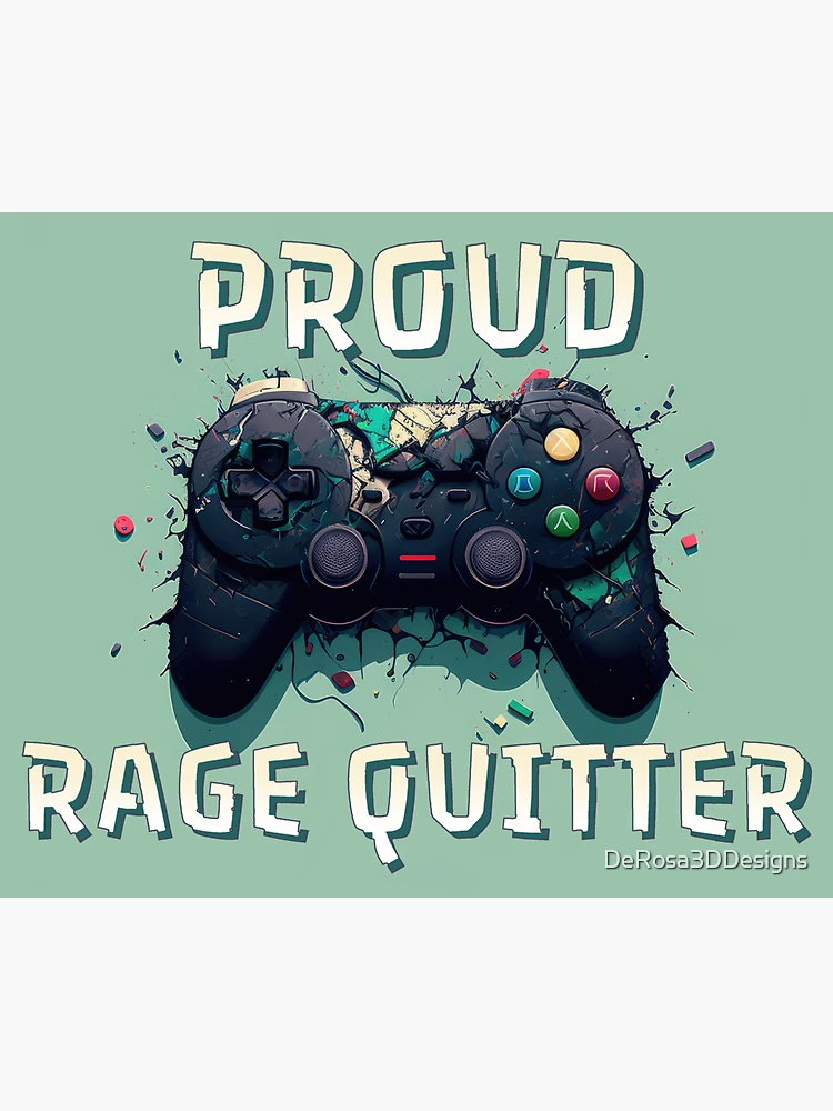 Only Losers Rage Quit Video Games Fan - Gamer Gifts - Sticker