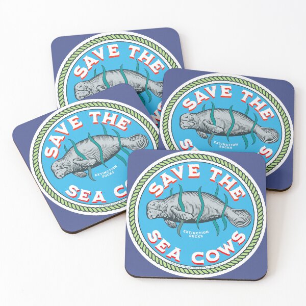 Item preview, PMD00259 Progressive Movement Designs Save the Sea Cows or Manatee designed and sold by ProgressiveLeft.