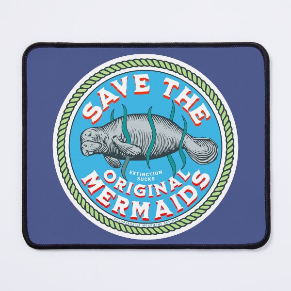Item preview, PMD00260 Progressive Movement Designs Save the Original Mermaids or Manatee designed and sold by ProgressiveLeft.