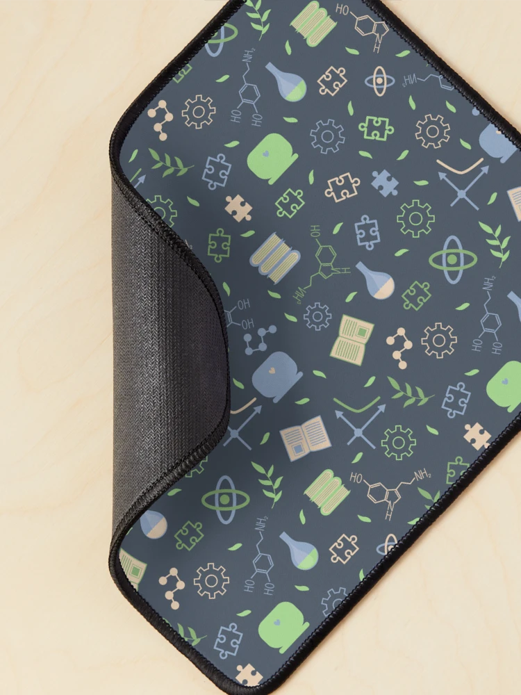 Thumbnail 2 of 5, Mouse Pad, Science pattern designed and sold by elyomys.