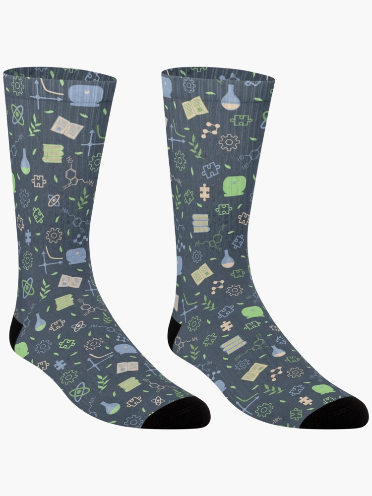Thumbnail 3 of 5, Socks, Science pattern designed and sold by elyomys.