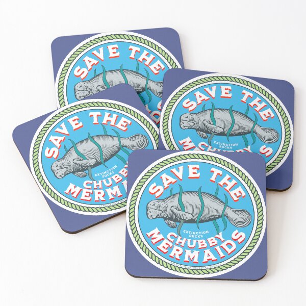 Item preview, PMD00261 Progressive Movement Designs Save the Chubby Mermaids or Manatee funny  designed and sold by ProgressiveLeft.