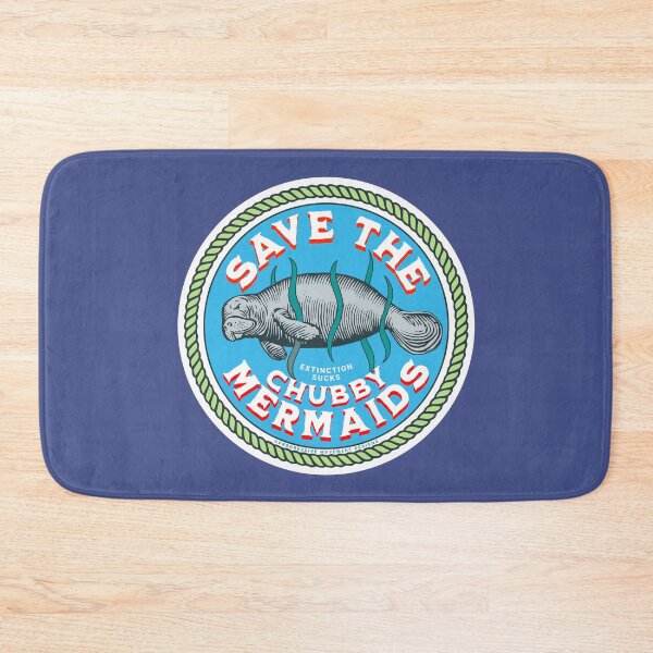 Item preview, PMD00261 Progressive Movement Designs Save the Chubby Mermaids or Manatee funny  designed and sold by ProgressiveLeft.