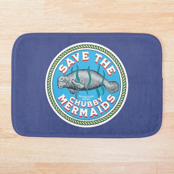 Item preview, PMD00261 Progressive Movement Designs Save the Chubby Mermaids or Manatee funny  designed and sold by ProgressiveLeft.